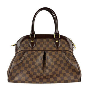 Louis Vuitton Damier Ebene Brown Trevi Shoulder Bag Handbag Ebene Brown Canvas
